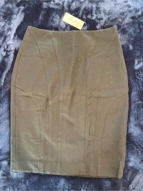 NWT Banana Republic Black Ponte Pencil Skirt